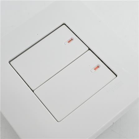 ZENCELO 2 GANG 1 WAY SWITCH WE SCHNEIDER