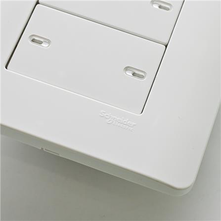 SWITCH 4GANG 1WAY SCHNEIDER WHITE