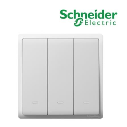 SCHNEIDER PIENO 3 GANG 2 WAY SWITCH E8233L2F WHITE G11