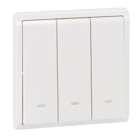 SCHNEIDER PIENO 3 GANG 2 WAY SWITCH E8233L2F WHITE G11