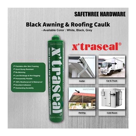 X'TRASEAL AWNING & ROOFING CAULK SEALANT 300ML GREY