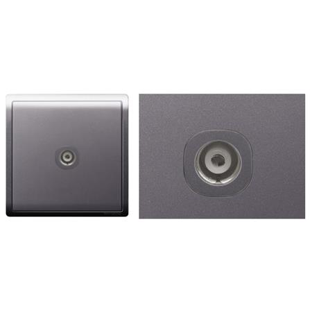 SCHNEIDER PIENO 1 GANG TV SOCKET TV/AUDIO SOCKET E8231TV LAVENDER SILVER G11