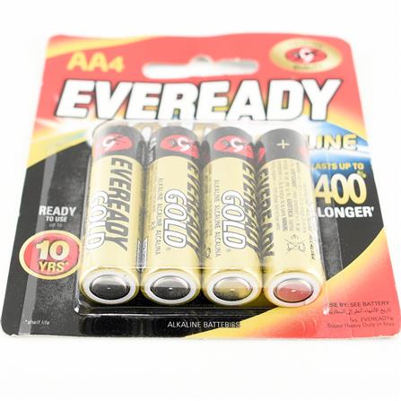 EVEREADY GOLD ALKALINE AA BATTERY A91BP3+1M 4S