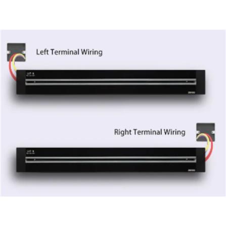 MAINLINE POWER TRACK SET 1000MM RIGHT (BLACK) 1000mm