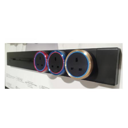 MAINLINE POWER TRACK SET 1000MM RIGHT (BLACK) 1000mm