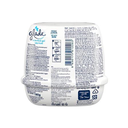 GLADE SCENTED GEL 180G FRESH LEMON