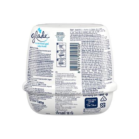 GLADE SCENTED GEL 180G OCEAN ESCAPE