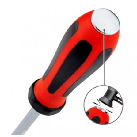 JETECH SCREWDRIVER GO THRU SOFTGRIP HDL 4" (-)