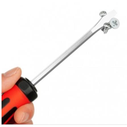 JETECH SCREWDRIVER GO THRU SOFTGRIP HDL 4" (-)