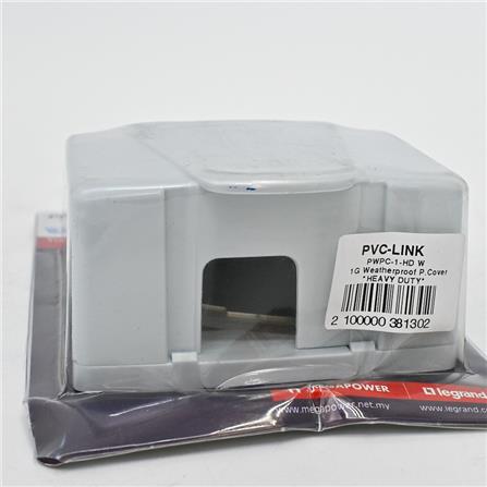 WEATHERPROOF PROTECTIVE COVER PWPC-1-HD 3" X 3" (1 GANG) PVC-LINK WHITE