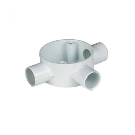 PVC CONDUIT 3 WAY BOX (TEE BOX ) 25MM MASTAR WHITE