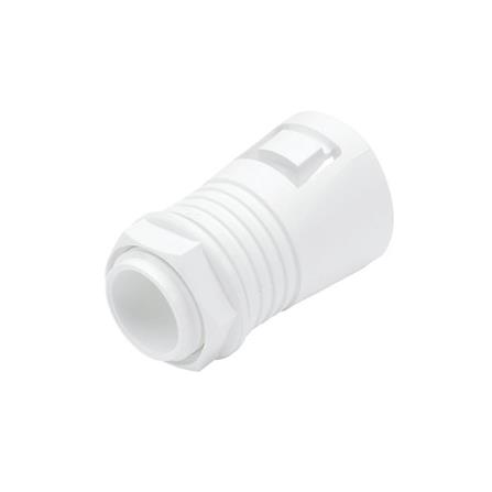 PVC FLEXIBLE ADAPTOR - CLIP TYPE 20MM WHITE