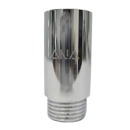 ANA CHROME PLATED FEMALE MALE BRASS SOCKET 1105-450 (50MM HEIGHT) SILVER