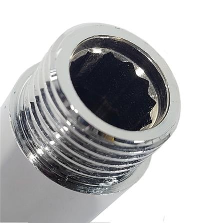 ANA CHROME PLATED FEMALE MALE BRASS SOCKET 1105-450 (50MM HEIGHT) SILVER