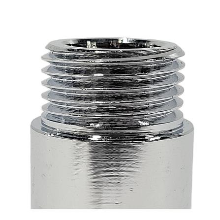 ANA CHROME PLATED FEMALE MALE BRASS SOCKET 1105-425 (25MM HEIGHT) SILVER