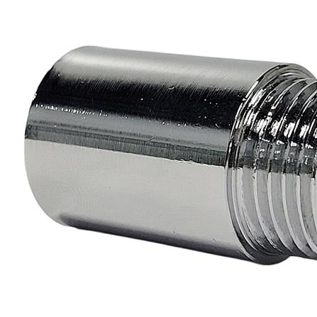 ANA CHROME PLATED FEMALE MALE BRASS SOCKET 1105-440 (40MM HEIGHT) SILVER