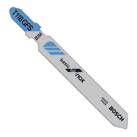 BOSCH JIGSAW BLADE T118GFS (STAINLESS STEEL) 0.5 - 1.5mm 5PCS/PACK