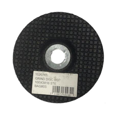 BSP GRINDING DISC 100x3x16 MM STEEL BAG80S