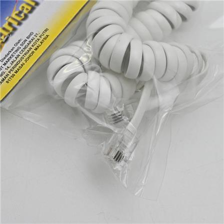TEL SPRING CORD 30CM NL-TEL4SN-WH NESLY