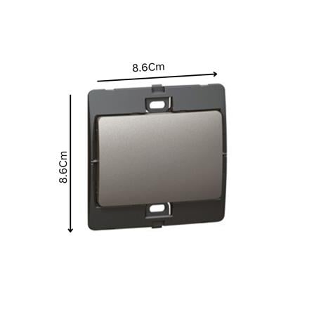 LEGRAND 1GANG 2WAY SWITCH BIG ROCKER DS-283401 DARK SILVER