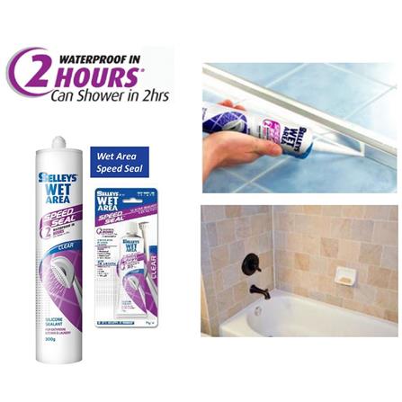 SELLEYS WET AREA SPPED SEAL 75G CLEAR