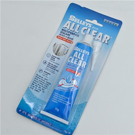 SELLEYS ALL CLEAR MULTIPURPOSE SEALANT 75G CLEAR