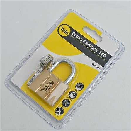 YALE 40MM BRASS PADLOCK V140.40