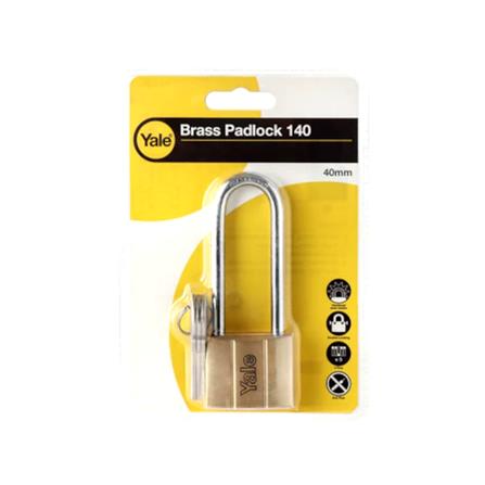 YALE 40MM V-SERIES LONG SHACKLE PADLOCK 140-40LS60