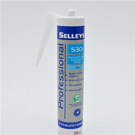 SELLEYS SILICONE SEALANT S301 300G CLEAR