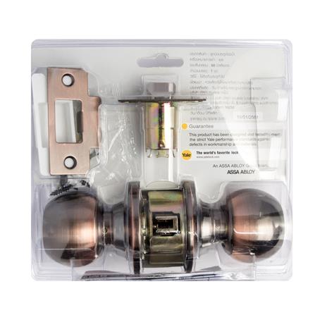 YALE BATHROOM KNOB KN-VCA5122US11 ANTIQUE COPPER