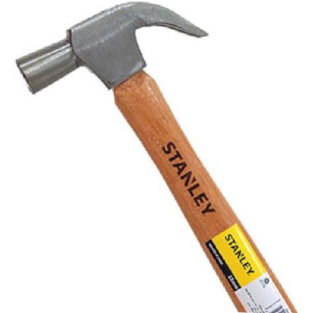 STANLEY 16OZ WOODEN HANDLE CLAW HAMMER