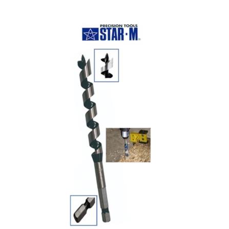 STAR-M COMBINATION WOOD AUGER BITS NO.6x3/4"