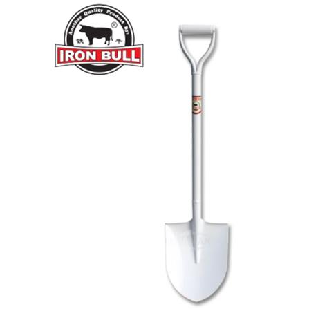IRON BULL TEMPERED STEEL SHOVEL ROUND POINT