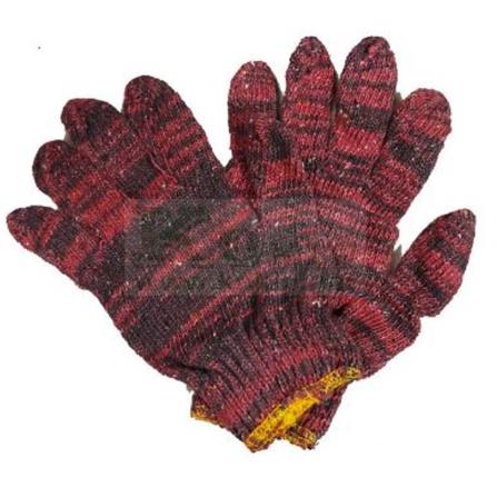 EXTRA THICK MIXED COLOUR KNITTED COTTON GLOVES L1201