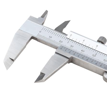 AMS BRASS VERNIER CALIPER 4"/100MM SILVER
