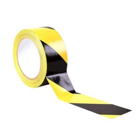 PS HAZARD WARNING TAPE 2 INCH X 10 YARD BLACK/YELLOW