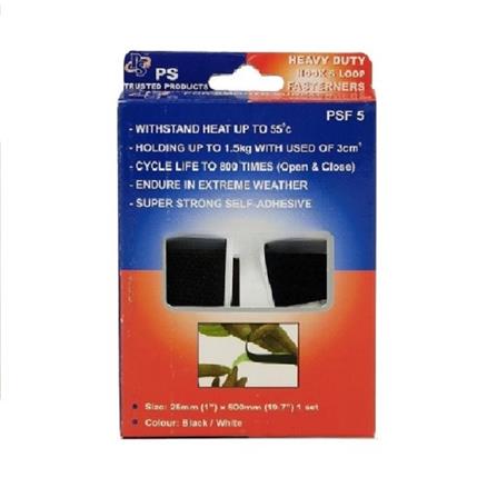 PS HEAVY DUTY HOOK & LOOP FASTENER VELCRO STRAP (25MM X 500MM) PSF5