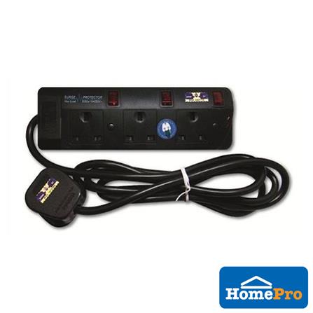 ZEATAR EXTENSION PLUG 3 GANG ZS513N 2M