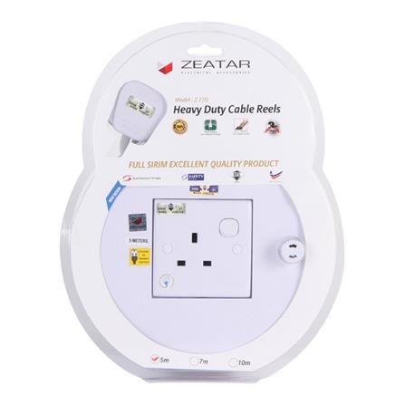 ZEATAR CABLE REEL HEAVY DUTY 1 GANG Z7707 7 METERS