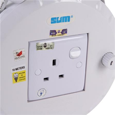 ZEATAR CABLE REEL HEAVY DUTY 1 GANG Z7707 7 METERS