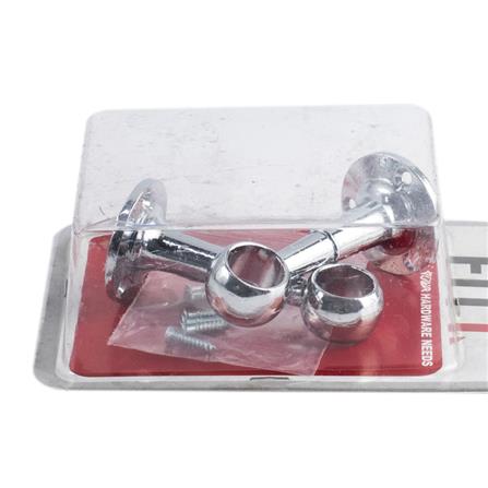 FIXED CLOSET ROD FLANGE FITT ZRH-58 5/8" 2EA