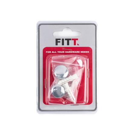 MIRROR FITTING FITT MZ-19 CHROME 2PCS/PACK