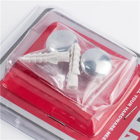 MIRROR FITTING FITT MZ-19 CHROME 2PCS/PACK