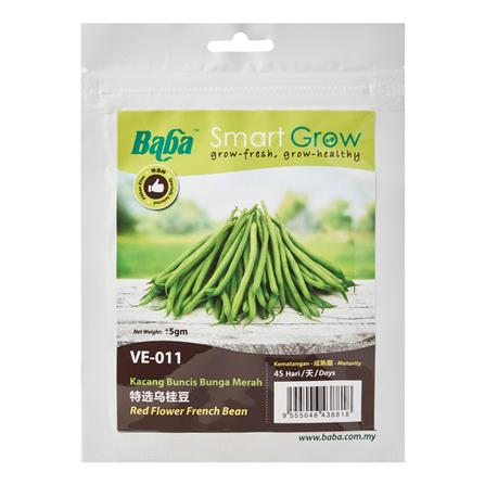 BABA VE-011 RED FLOWER FRENCH BEAN