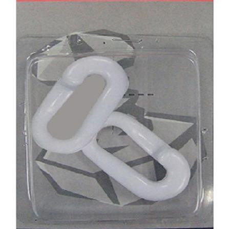 FITT PLASTIC QUICK CHAIN LINK 2PCS EACH WHITE