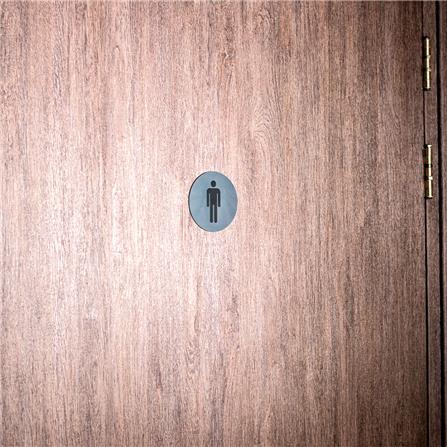 AVIO DESTINATION BOARD ROUND STEEL PLATE SIGN-MAN EACH