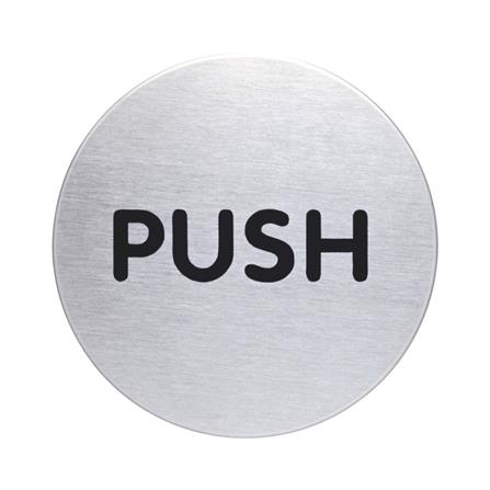 AVIO DESTINATION BOARD ROUND STEEL PLATE SIGN-PUSH EACH