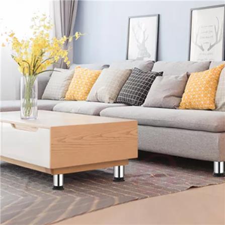 AVIO STAINLESS STEEL ADJUSTABLE FURNITURE LEG PVC GLIDE H100MM D50MM