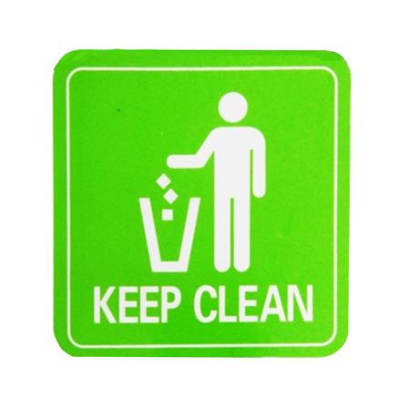 UNICORN SELF ADHESIVE SIGNAGE STICKER NO LITTER USS-807 EACH