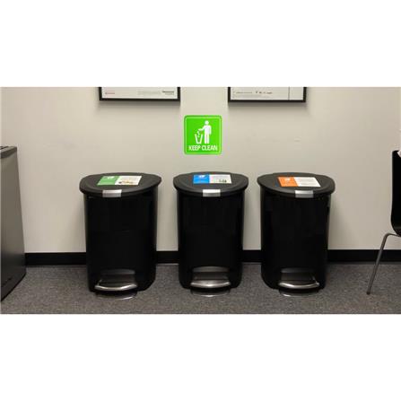 UNICORN SELF ADHESIVE SIGNAGE STICKER NO LITTER USS-807 EACH